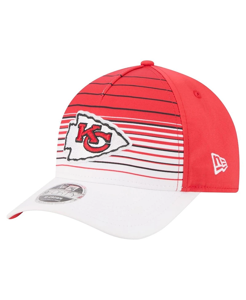 New Era Men's White/Red Kansas City Chiefs Adventure Gradient 9FORTY M-Crown A-Frame Adjustable Hat