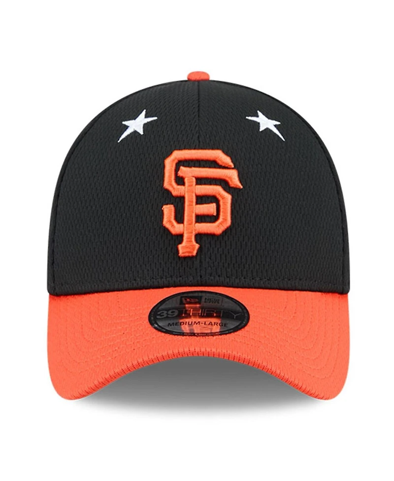 New Era Men's Black/Orange San Francisco Giants 2025 Mlb All-Star Game 39THIRTY Flex Hat