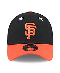 New Era Men's Black/Orange San Francisco Giants 2025 Mlb All-Star Game 39THIRTY Flex Hat