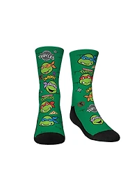 Rock 'Em Big Boys and Girls Teenage Mutant Ninja Turtles All Over Icons Crew Socks