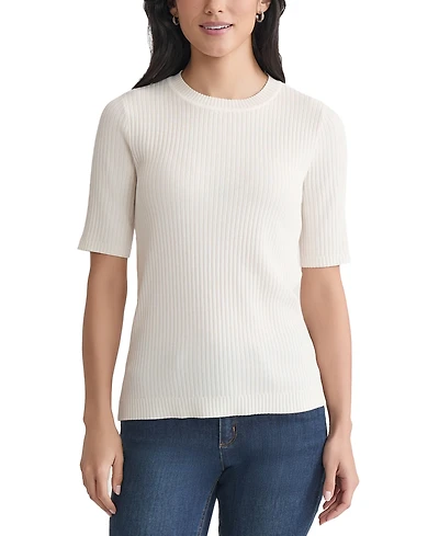 Jones New York Petite Sutton Short-Sleeve Knit Top