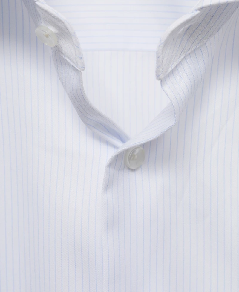 Mango Men's Slim Fit Cotton Striped Dress Shirt