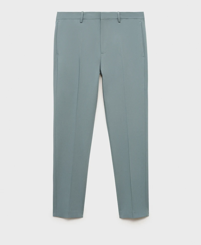 Mango Men's Stretch Fabric Super Slim-Fit Suit Pants