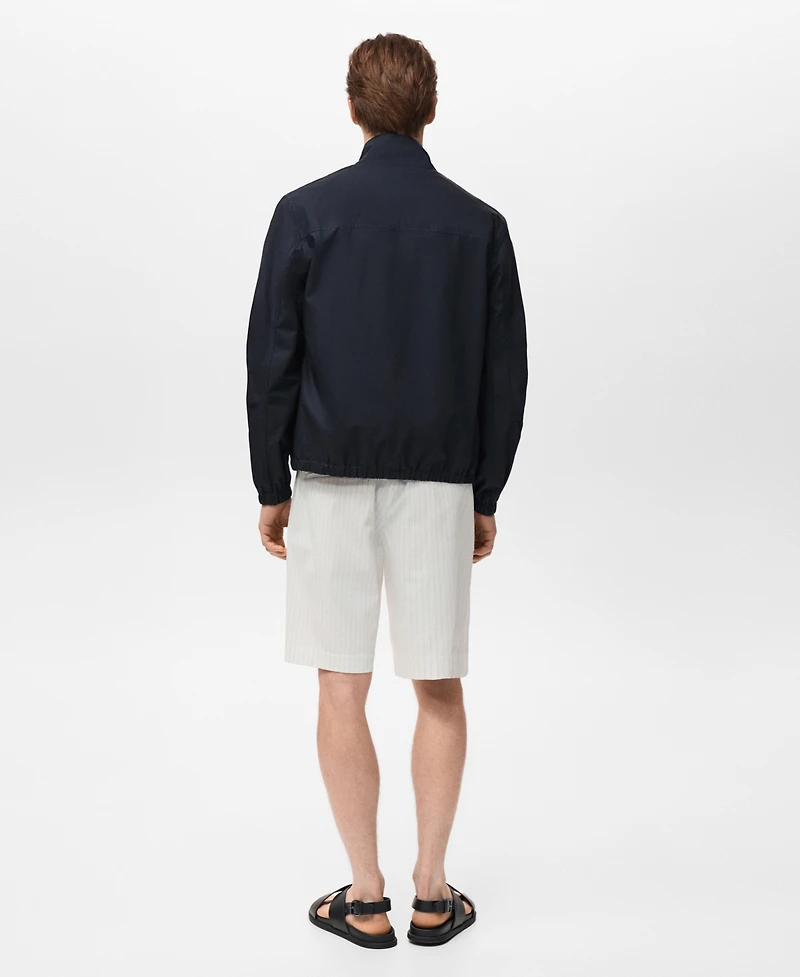 Mango Men's Cotton Bomber Jacket