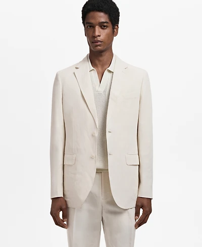 Mango Men's Linen-Lyocell Slim-Fit Suit Blazer