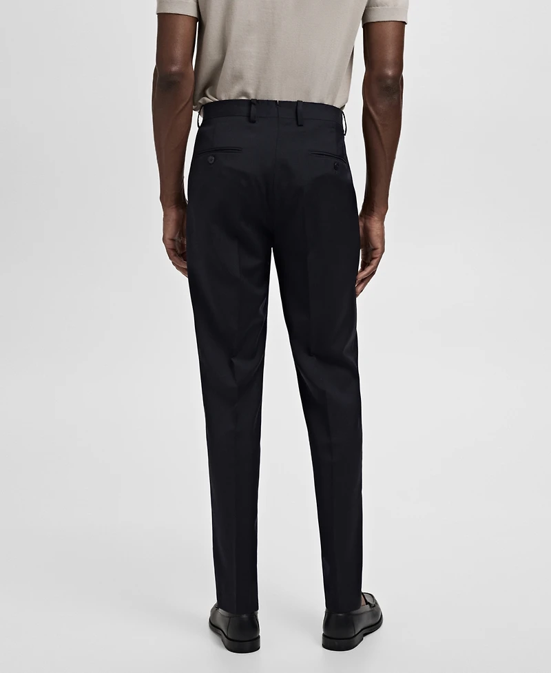 Mango Men's Turin Virgin Wool Suit Pants