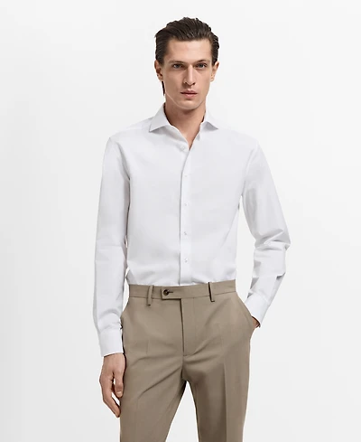 Mango Men's Cotton Dress Shirt