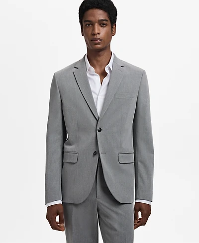 Mango Men's Stretch Fabric Super Slim-Fit Suit Jacket