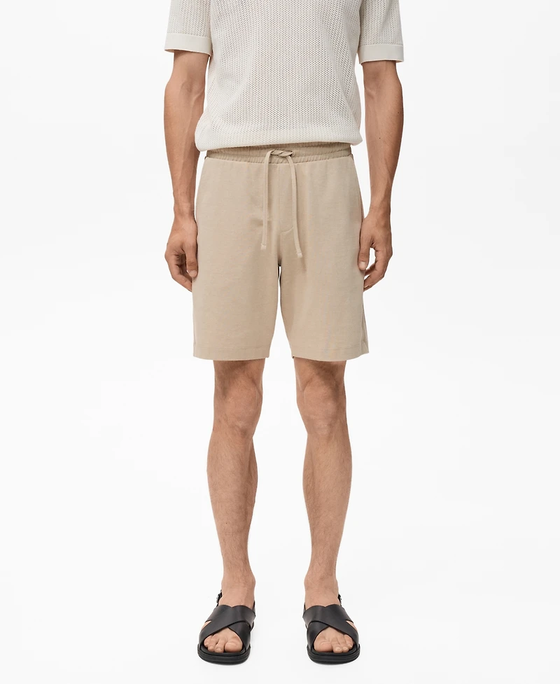 Mango Men's Cotton 8" Bermuda Shorts