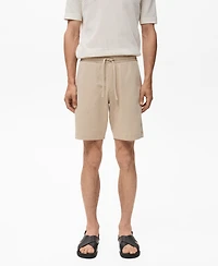 Mango Men's Cotton 8" Bermuda Shorts