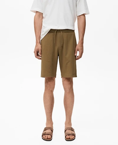 Mango Men's Cotton 8" Bermuda Shorts