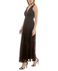Taylor Women's Sleeveless Chiffon Maxi Dress