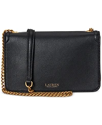 Lauren Ralph Pebbled Leather Bradley Crossbody Wallet