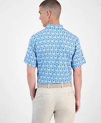 Pga Tour Men's All-Over Geometric Polo Shirt
