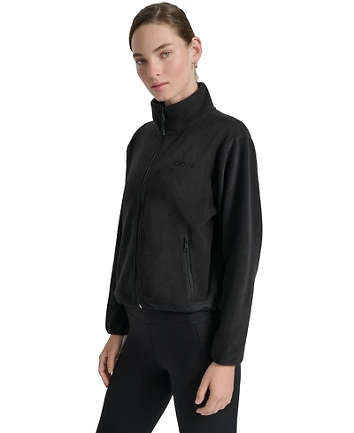 Dkny Women's Zippered Fleece Jacket