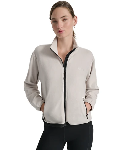 Dkny Women's Zippered Fleece Jacket