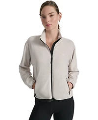 Dkny Women's Zippered Fleece Jacket