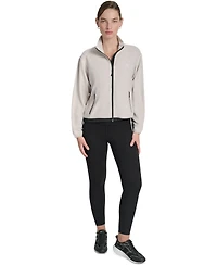 Dkny Women's Zippered Fleece Jacket