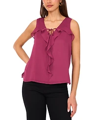 Vince Camuto Women's Sleeveless Ruffled Top