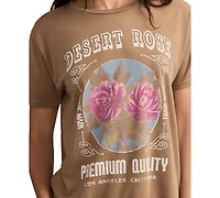Lucky Brand Women's Desert Rose Cotton Boyfriend T-Shirt