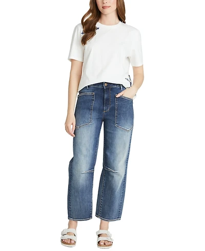 Driftwood Women's Barbara X Trinity Barrel-Leg Jeans