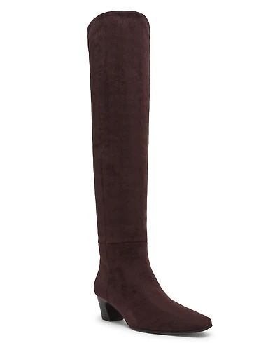Dv Dolce Vita Women's Stryker Wide-Calf Over-the-Knee Pull On Heeled Boots
