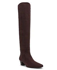 Dv Dolce Vita Women's Stryker Wide-Calf Over-the-Knee Pull On Heeled Boots