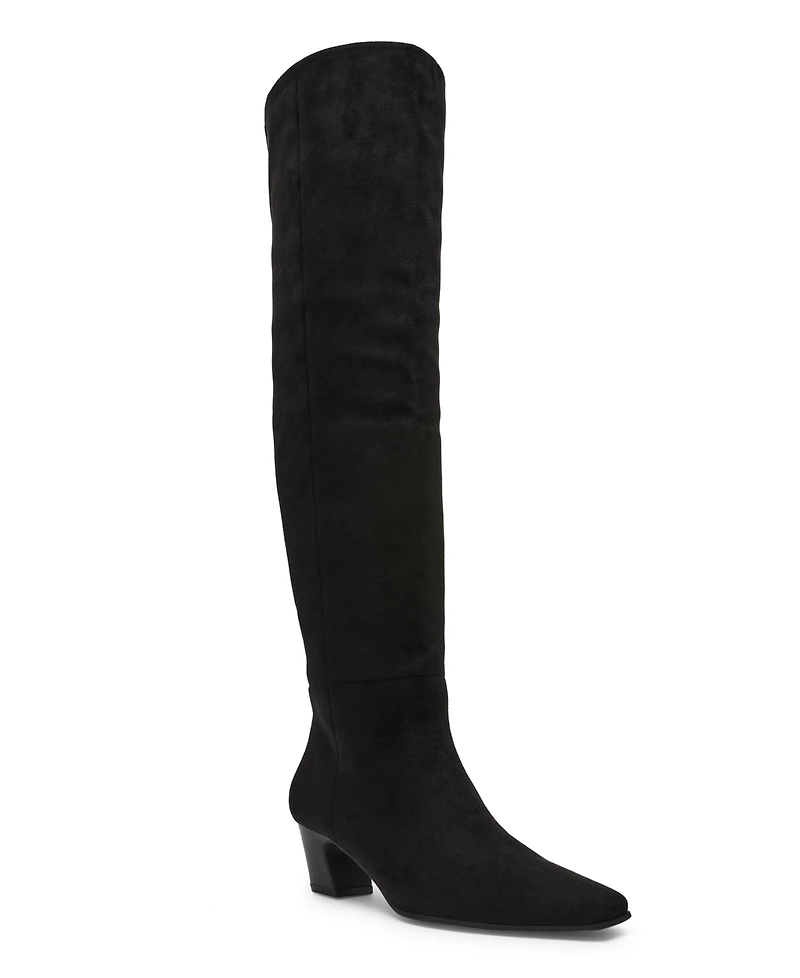 Dv Dolce Vita Women's Stryker Wide-Calf Over-the-Knee Pull On Heeled Boots