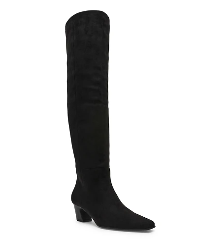 Dv Dolce Vita Women's Stryker Wide-Calf Over-the-Knee Pull On Heeled Boots