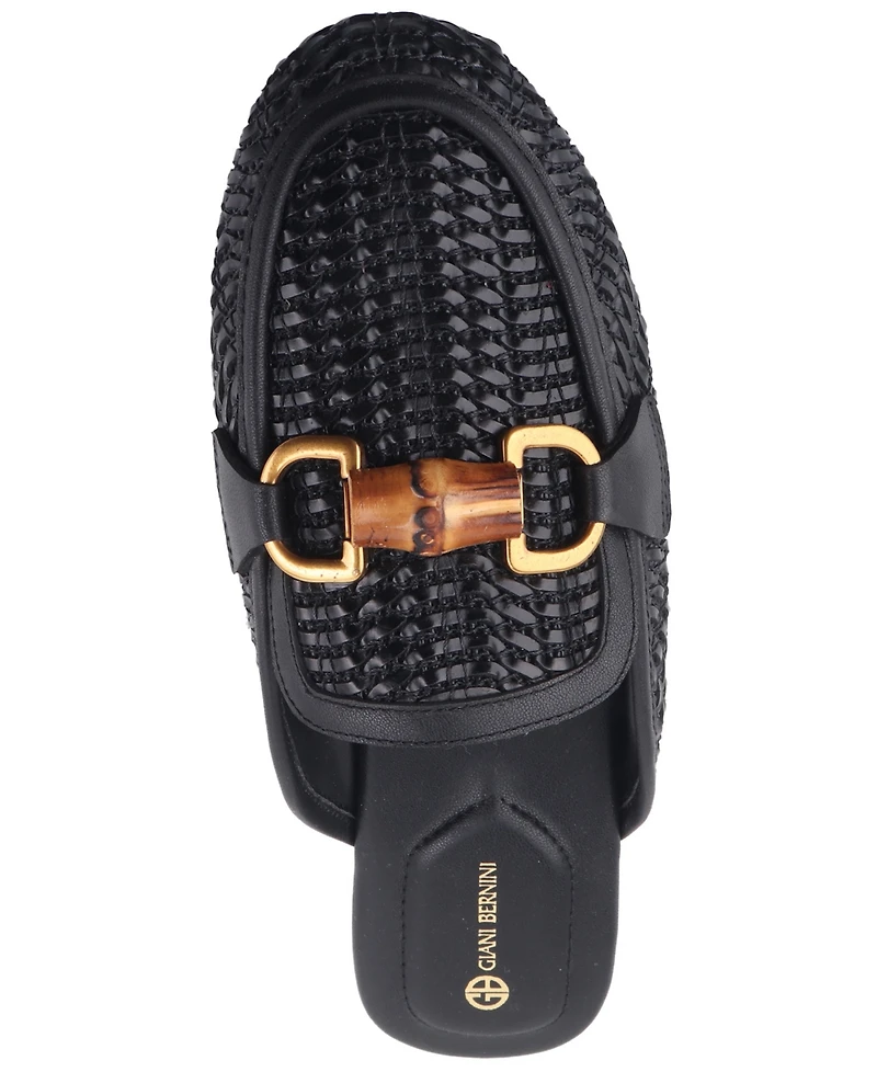 Giani Bernini Women's Kayda Raffia Woven Slip On Mules, Created for Macy's