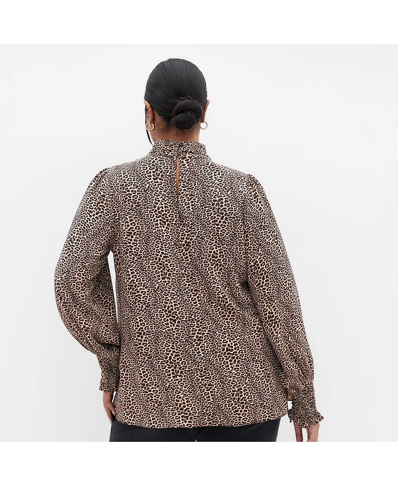 City Chic Women's Indie Print Top
