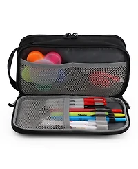 J World Doodle Pencil Case with Organizational Pockets and Handle Strap