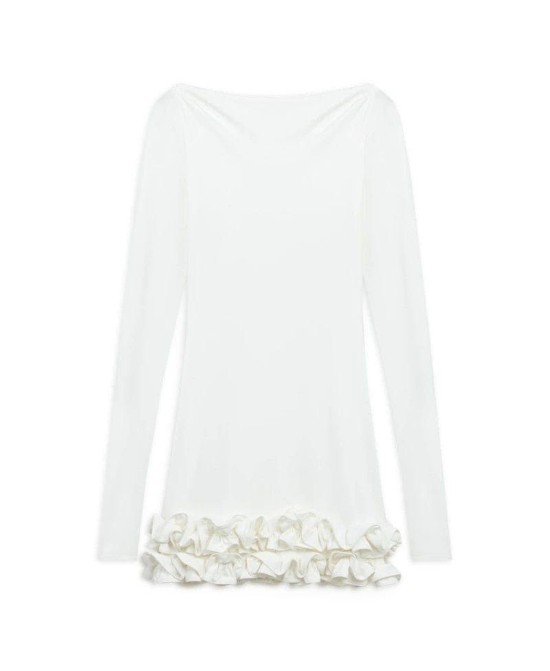 Nocturne Women's Frill Detailed Jersey Mini Dress