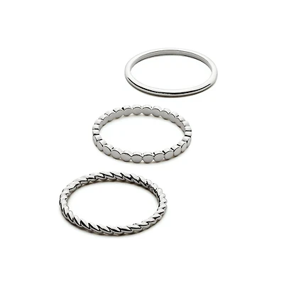 Ana Luisa Ring Set - Adrianna Silver