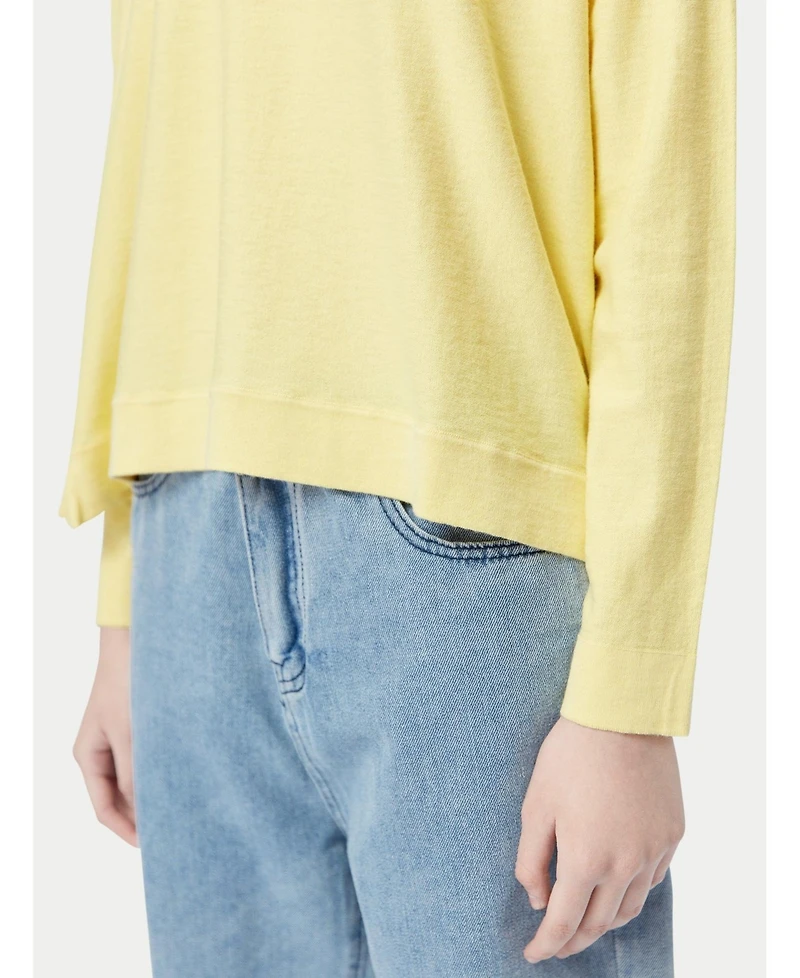 Gobi Cashmere Women's Boatneck Cotton Silk Cashmere Blend Sweater