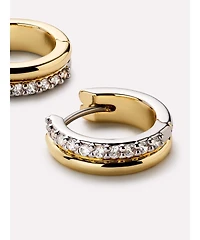 Ana Luisa Huggie Earrings - Asher Pave