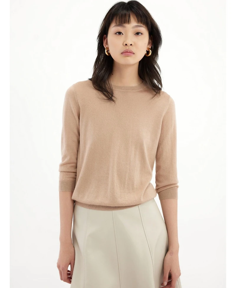 Gobi Cashmere Silk Cashmere Crew Neck Top