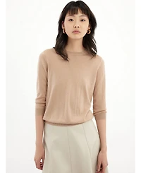 Gobi Cashmere Silk Cashmere Crew Neck Top