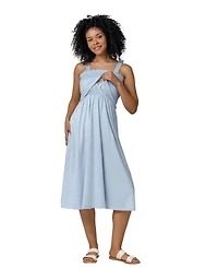 Kindred Bravely Sienna Smocked Maternity & Nursing Dress