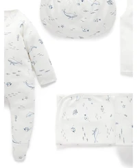Purebaby Baby Boys Newborn Hospital Pack 6 Piece
