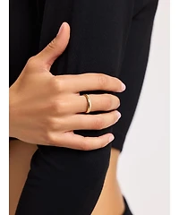 Ana Luisa Gold Band Ring - Celine Double