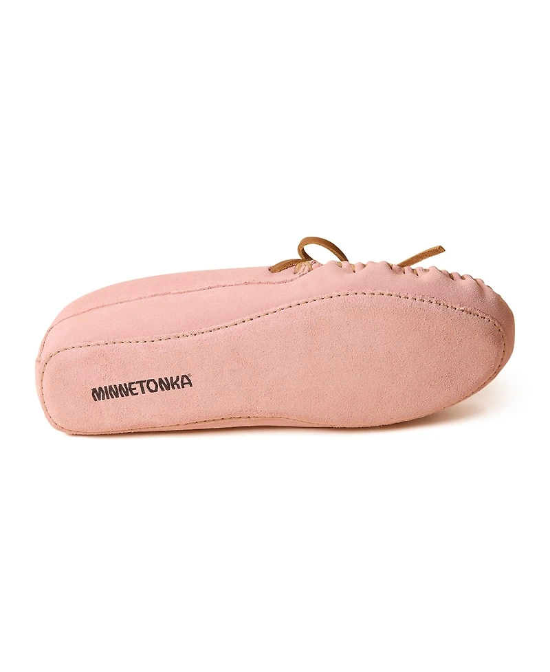 Minnetonka Women's Suede Pile Lined Softsole Slippers
