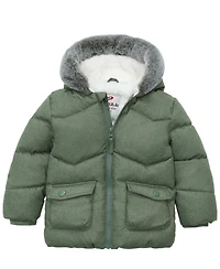 Rokka&Rolla Baby Boys Sherpa Lined Puffer Jacket Winter Coat