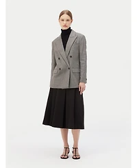 Gobi Cashmere Women's Double-Breasted Cashmere Blazer
