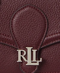 Lauren Ralph Lauren Bradley Small Pebbled Leather Crossbody Wallet