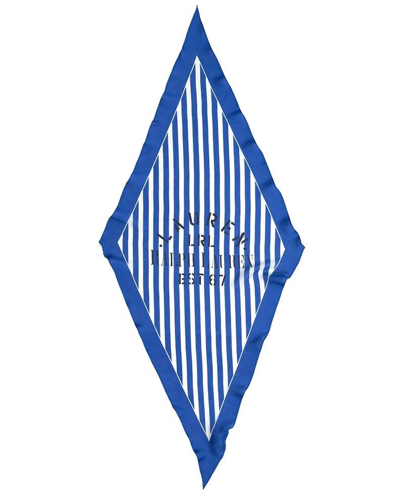 Lauren Ralph Logo Large Diamond Scarf