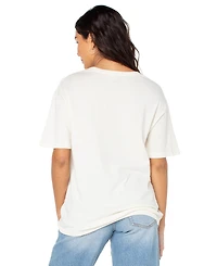Roxy Juniors' Hibiscus Spray Graphic Cotton T-Shirt