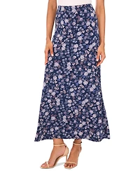 Vince Camuto Women's Printed Pull-On Maxi Skirt