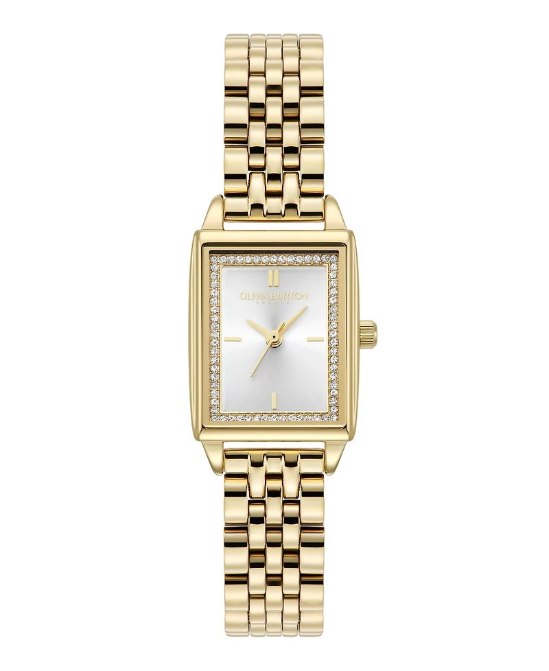 Olivia Burton Women's Quartz Gold-Tone Stainless Steel Bracelet Watch 25.5mm x 20.5mm
