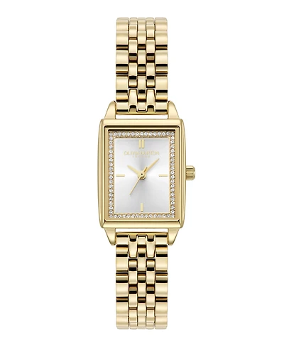Olivia Burton Women's Quartz Gold-Tone Stainless Steel Bracelet Watch 25.5mm x 20.5mm
